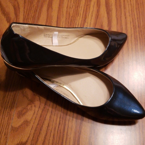 ***Dark teal pointed toe ballet flats SZ 7.5 - Picture 4 of 5